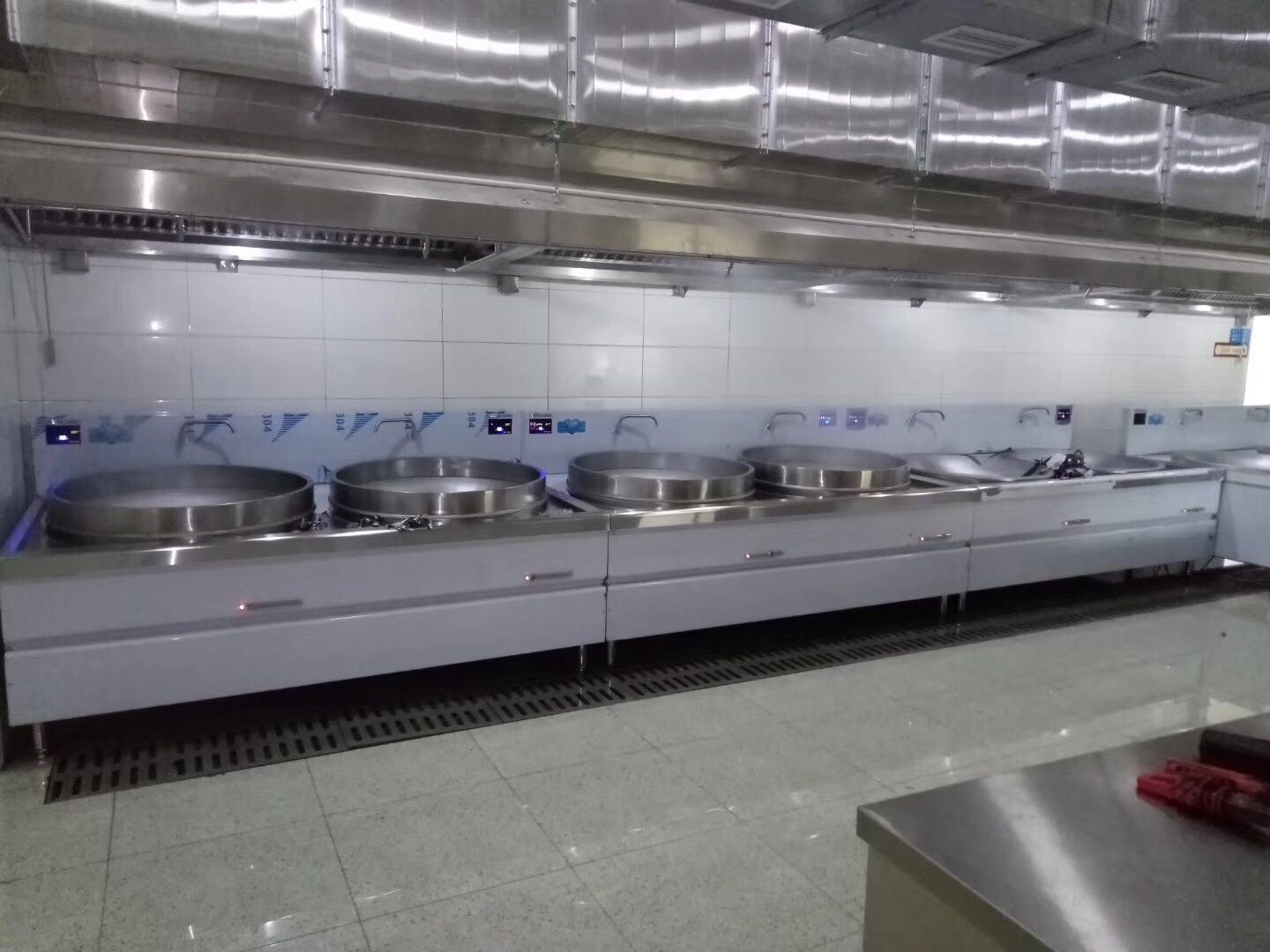 惠州大型学校食堂商用电磁炉工程